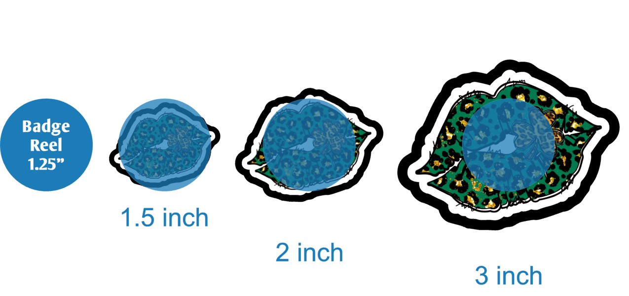 Shamrock Leopard Lips - DECAL AND ACRYLIC SHAPE #DA03601
