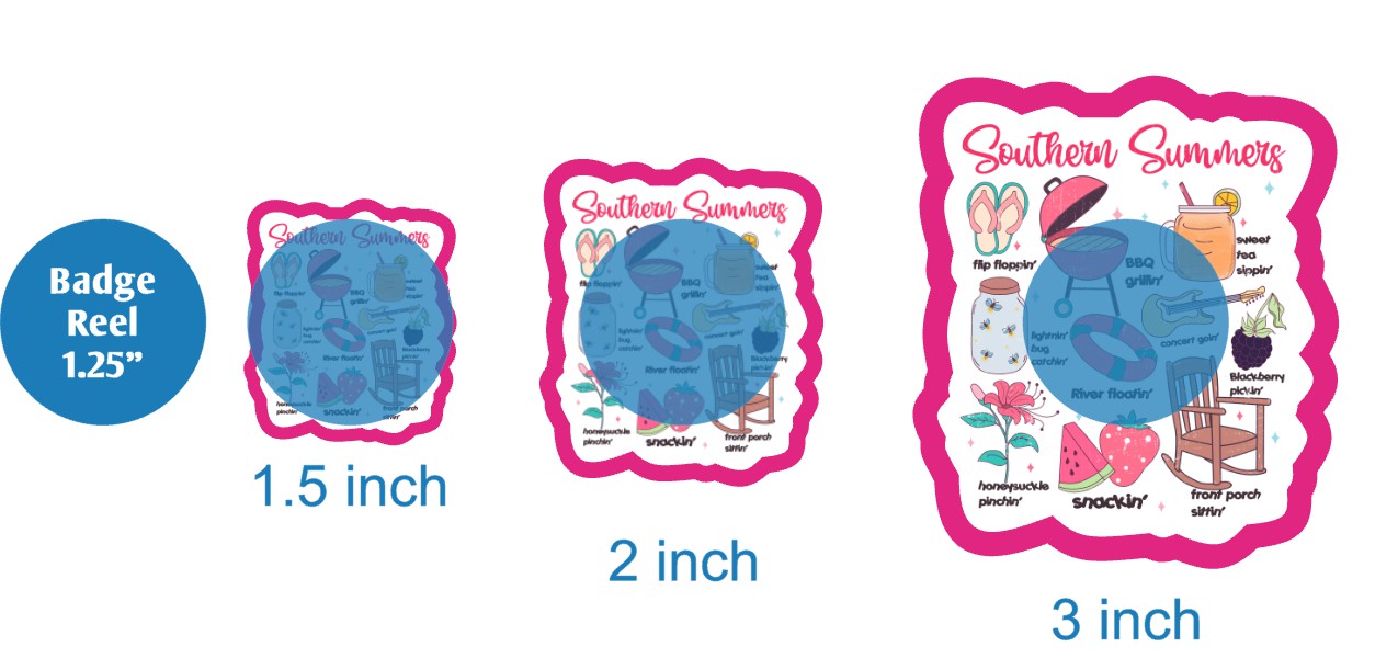 Southern Summers Collage - DECAL AND ACRYLIC SHAPE #DA03692