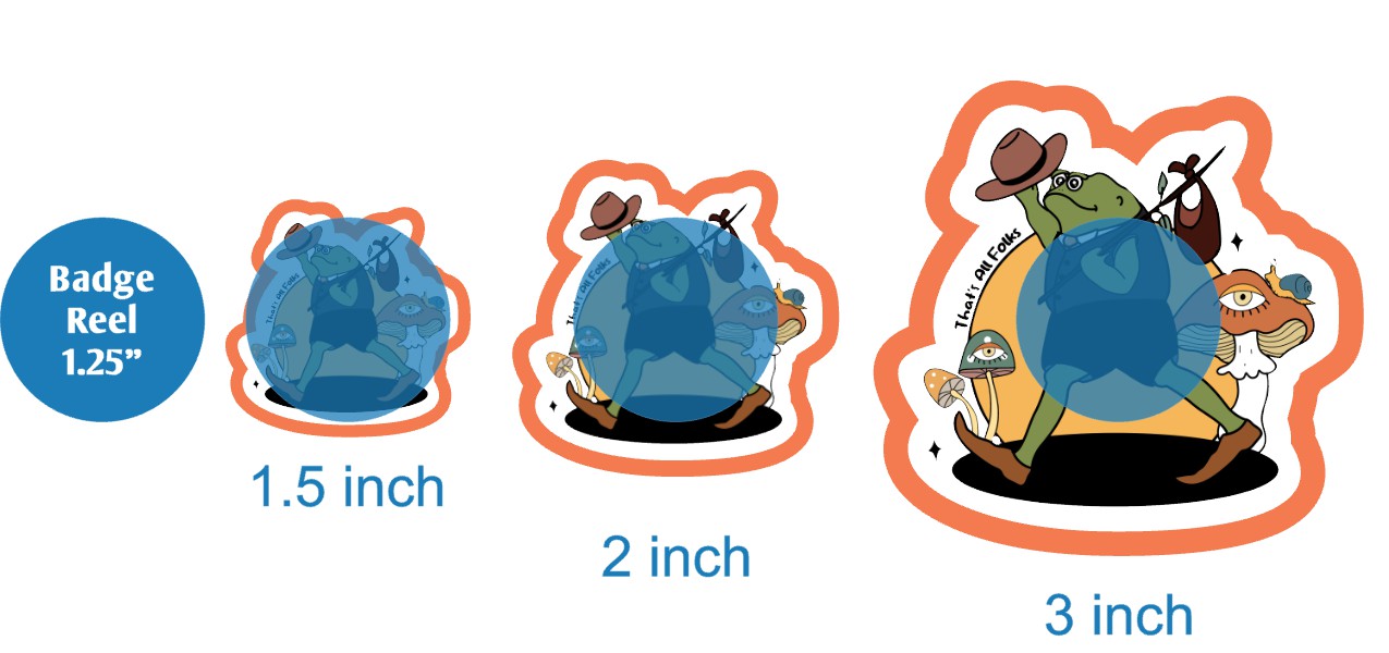 Thats All Folks Frog - DECAL AND ACRYLIC SHAPE #DA03700