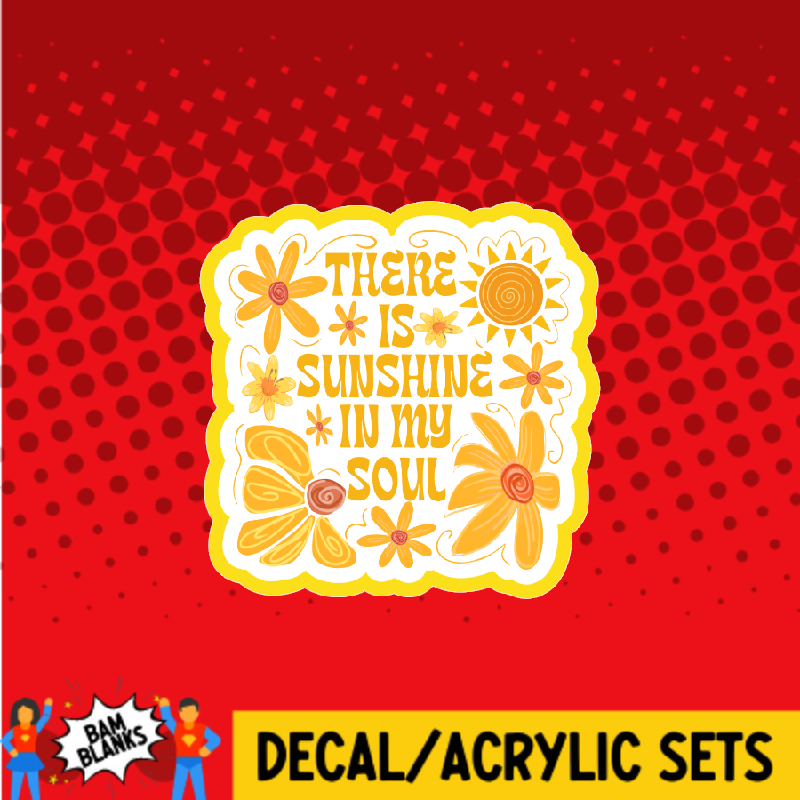 There is Sunshine In My Soul- DECAL AND ACRYLIC SHAPE #DA03759