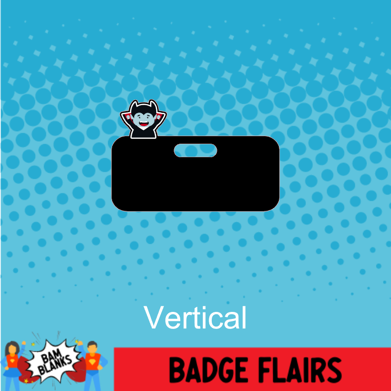 Vampire - BADGE FLAIR DECAL AND ACRYLIC SHAPE #BF0029