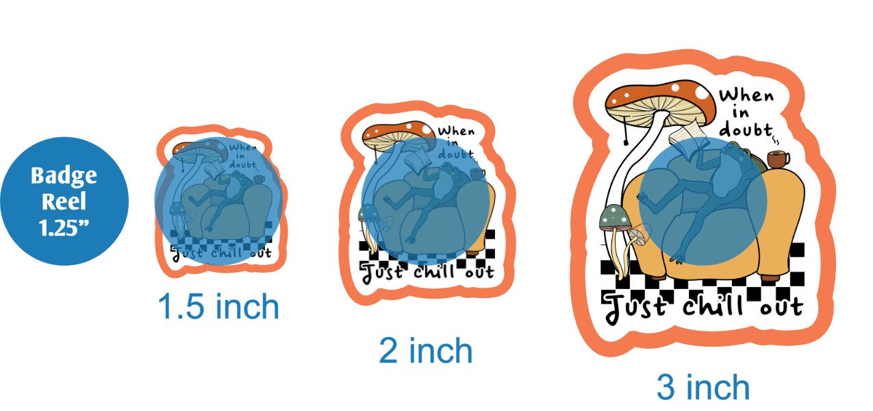 When In Doubt Just Chill Out Frog - DECAL AND ACRYLIC SHAPE #DA03703