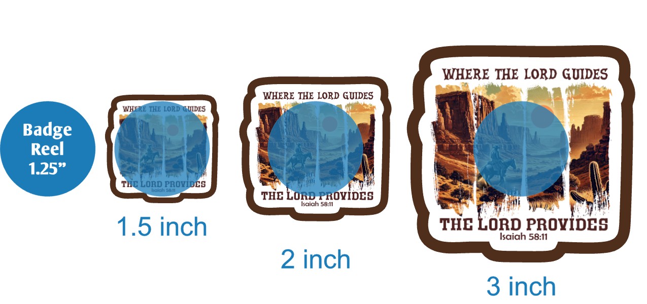 Where The Lord Guides Western - DECAL AND ACRYLIC SHAPE #DA03704