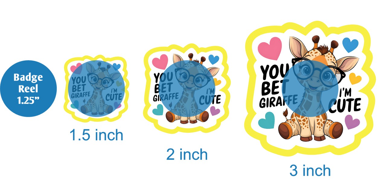 You Bet Giraffe Im Cute - DECAL AND ACRYLIC SHAPE #DA03705