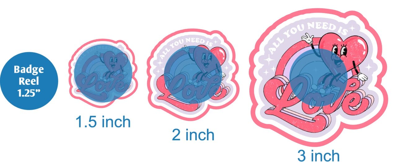 All You Need Is Love Retro - DECAL AND ACRYLIC SHAPE #DA01682