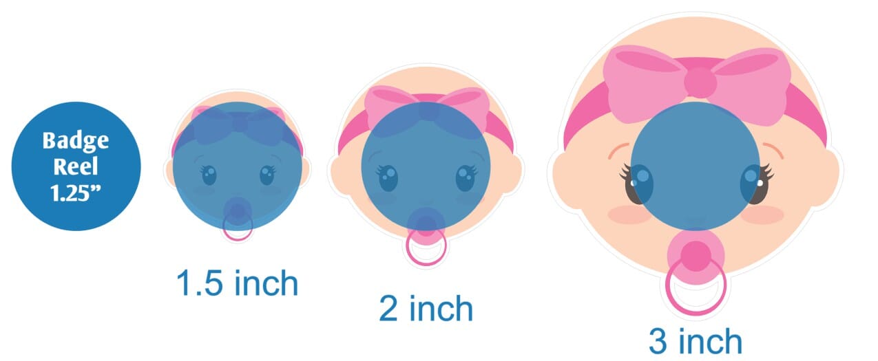 Baby Face with Paci - Acrylic Shape #013