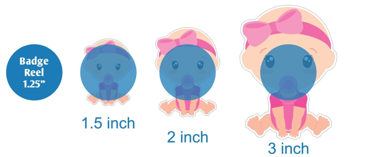 Baby Girl with Paci - Acrylic Shape #012