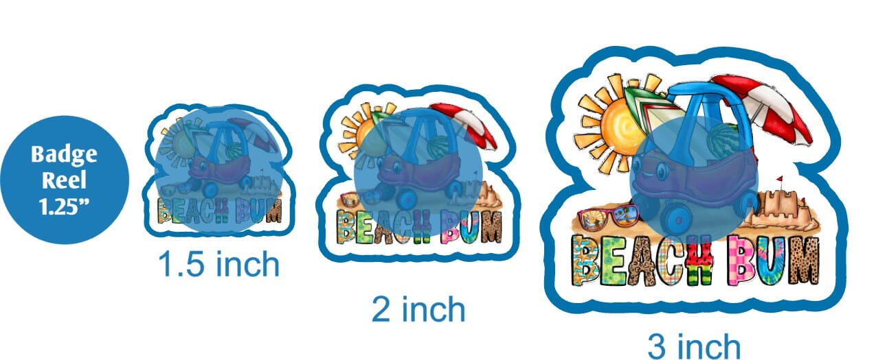 Beach Bum Coupe - DECAL AND ACRYLIC SHAPE #DA02100