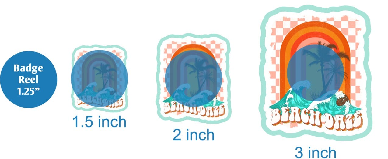Beach Daze - DECAL AND ACRYLIC SHAPE #DA02089
