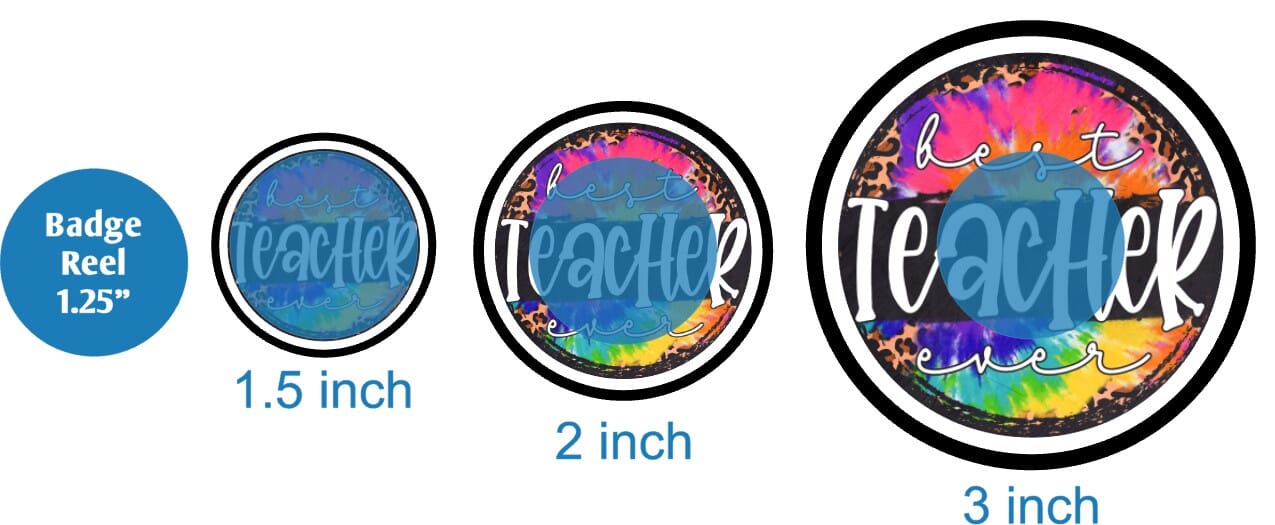 Best Teacher Ever Circle - DECAL AND ACRYLIC SHAPE #DA02069
