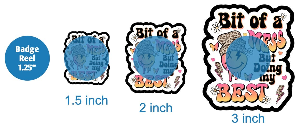 Bit of a Mess - DECAL AND ACRYLIC SHAPE #DA01912