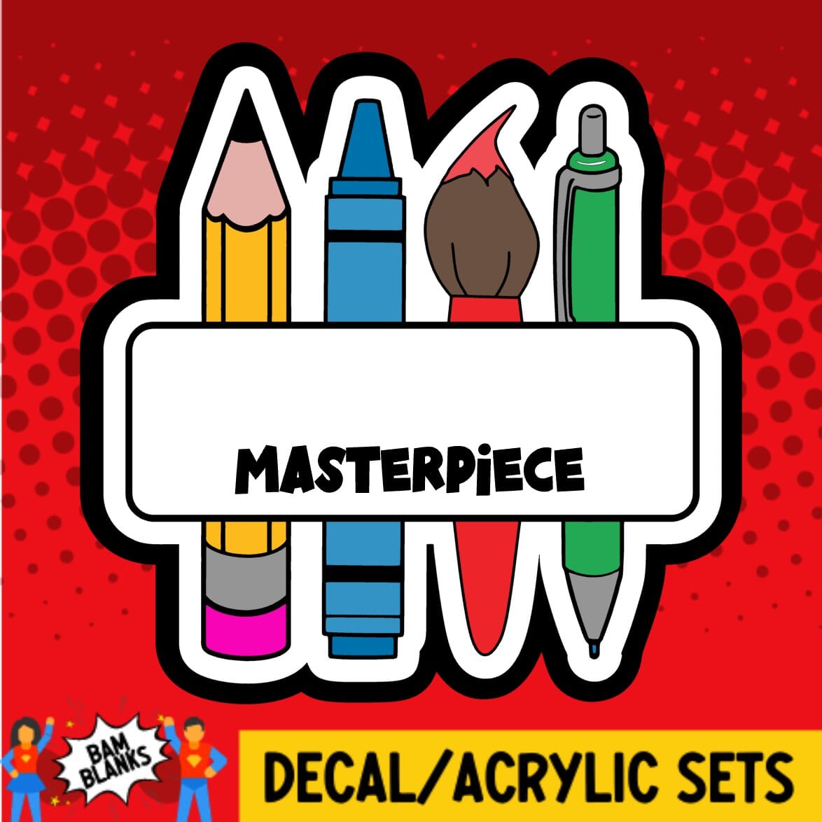Blanks Masterpiece - DECAL AND ACRYLIC SHAPE #DA02062