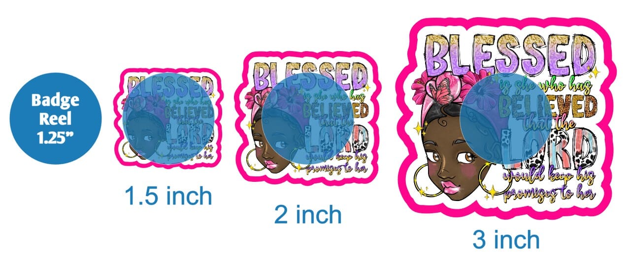 Blessed İs She Who Has Believed - DECAL AND ACRYLIC SHAPE #DA01854