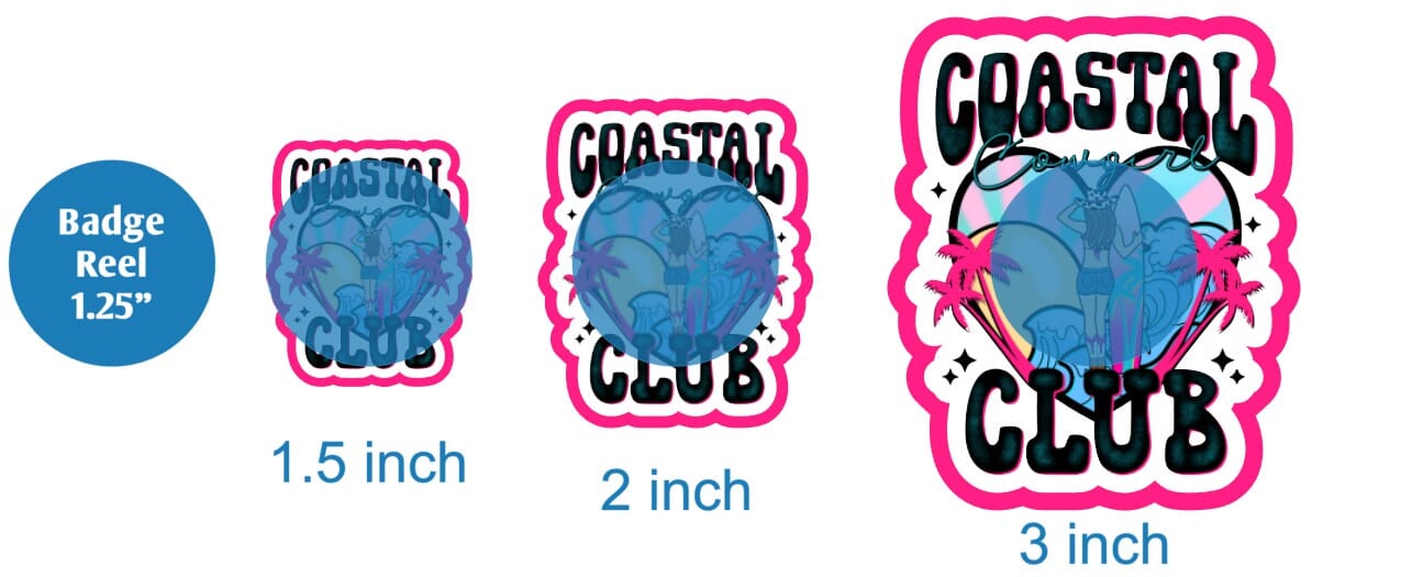 Coastal Cowgirl Club - DECAL AND ACRYLIC SHAPE #DA02039