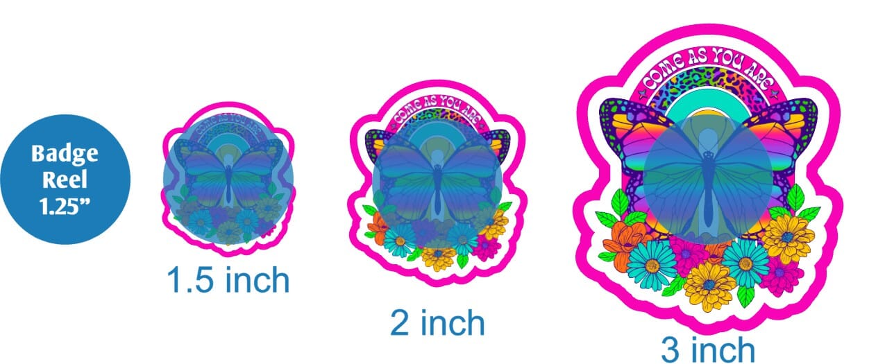 Come As You Are Butterfly - DECAL AND ACRYLIC SHAPE #DA02058
