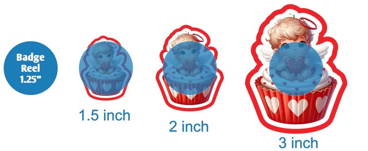 Cupid Valentine Cupcake - DECAL AND ACRYLIC SHAPE #DA01696