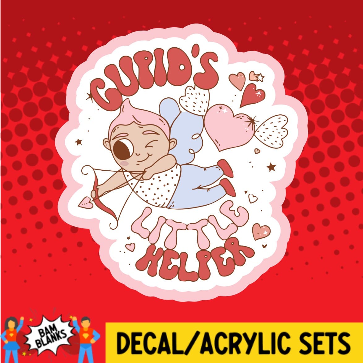 Cupids Little Helper - DECAL AND ACRYLIC SHAPE #DA01667