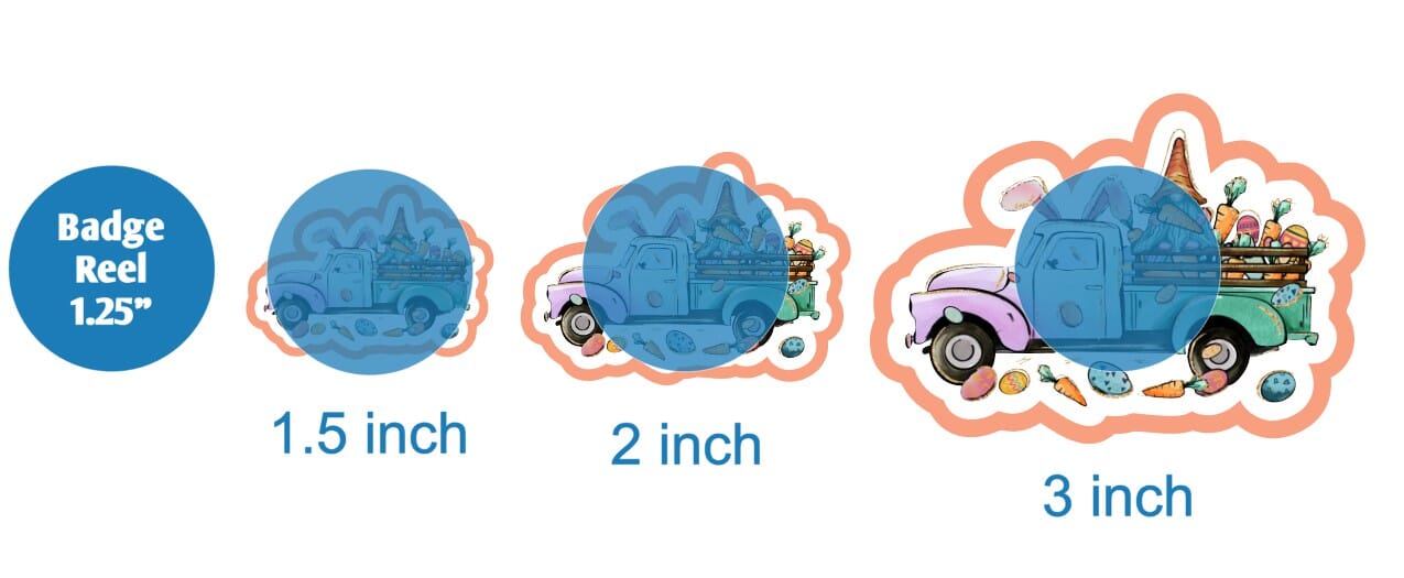 Easter Truck Side View - DECAL AND ACRYLIC SHAPE #DA01614