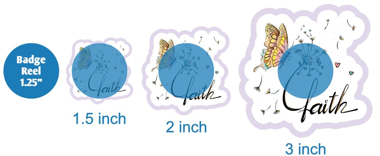 Faith Butterfly and Dandelion - DECAL AND ACRYLIC SHAPE #DA01598