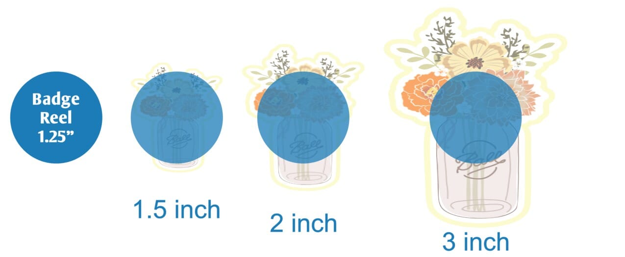 Flowers in Ball Jar - DECAL AND ACRYLIC SHAPE #DA01990