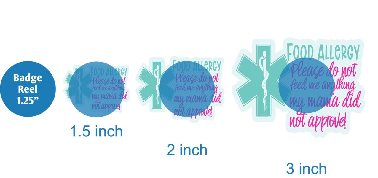 Food Allergy - Acrylic Shape #1592