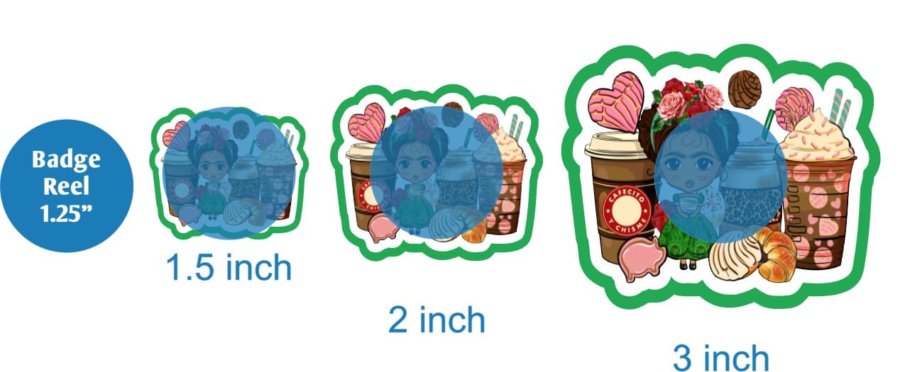 Frida Coffee Cups - DECAL AND ACRYLIC SHAPE #DA02094