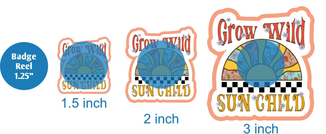 Grow Wild Sun Child 2 - DECAL AND ACRYLIC SHAPE #DA02046