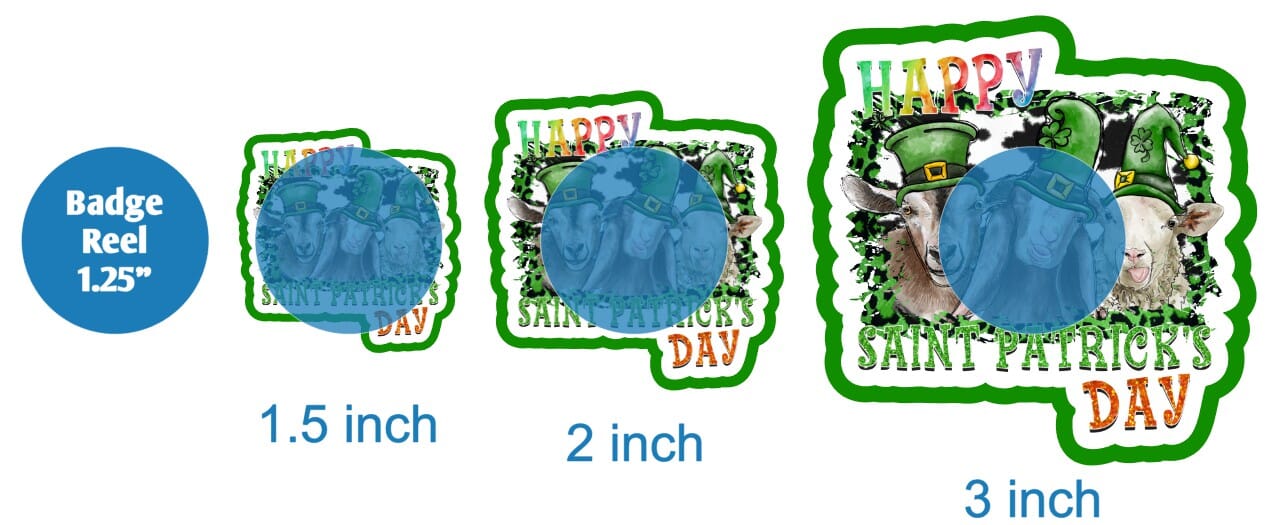 Happy Saint Patricks Day Goats - DECAL AND ACRYLIC SHAPE #DA01762