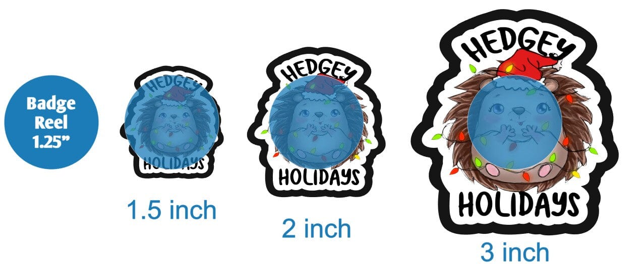 Hedgy Holidays - DECAL AND ACRYLIC SHAPE #DA01594