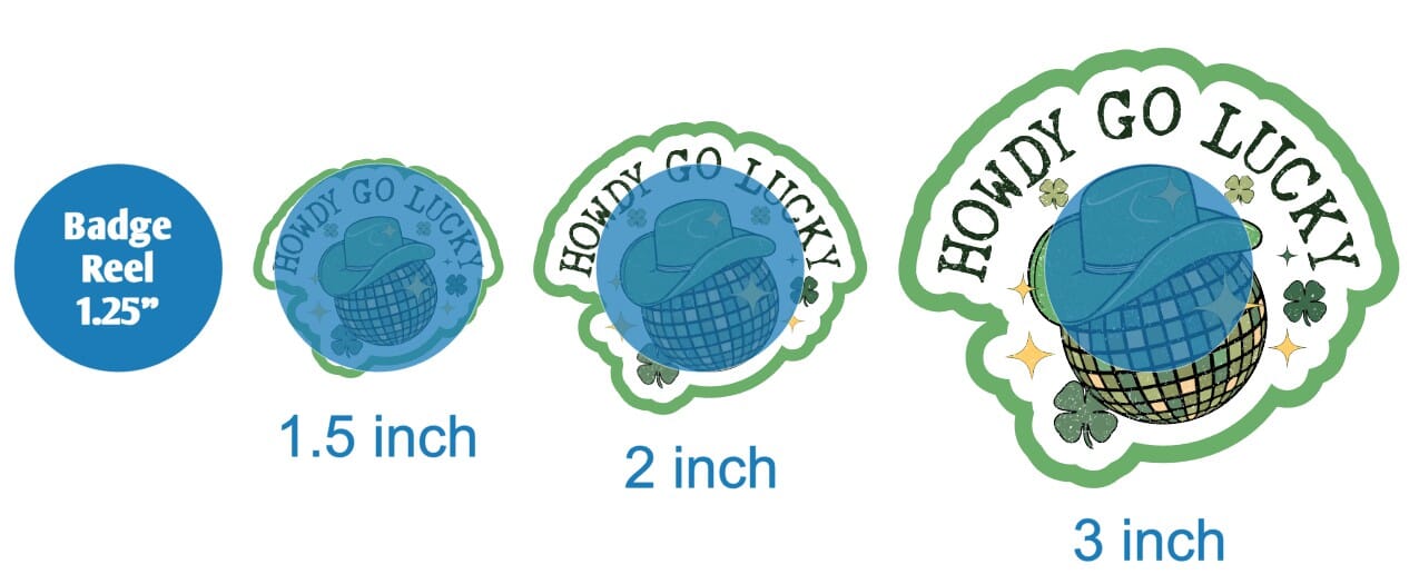 Howdy Go Lucky - DECAL AND ACRYLIC SHAPE #DA01715