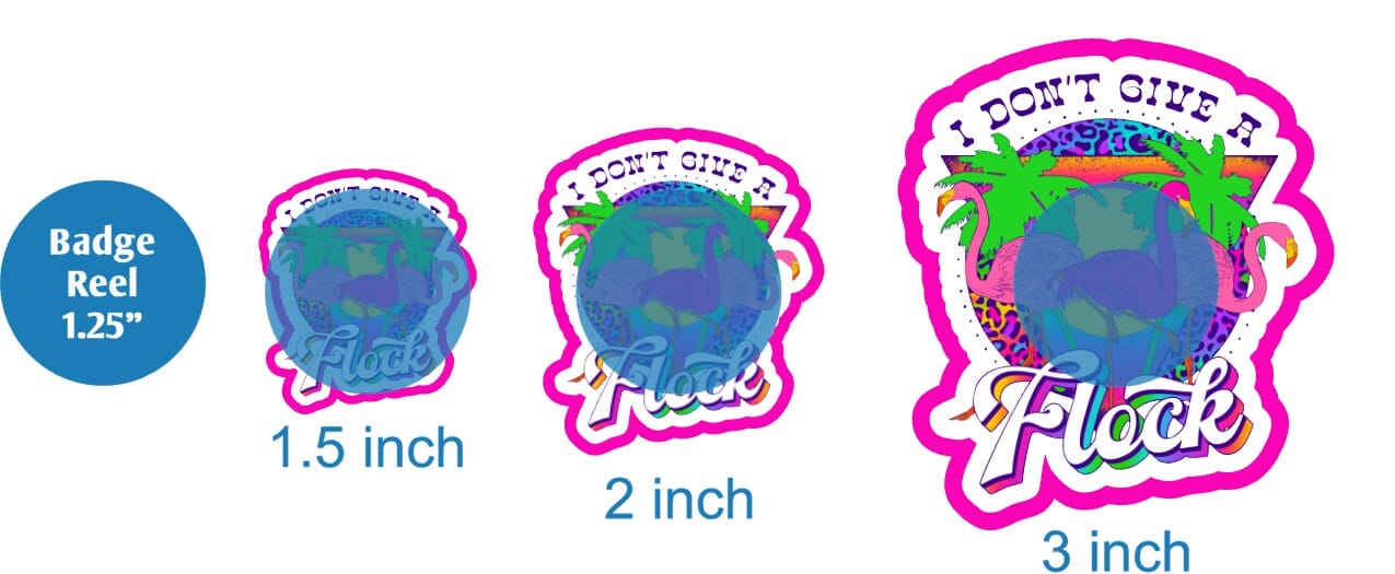 I Dont Give A Flock Neon - DECAL AND ACRYLIC SHAPE #DA02055