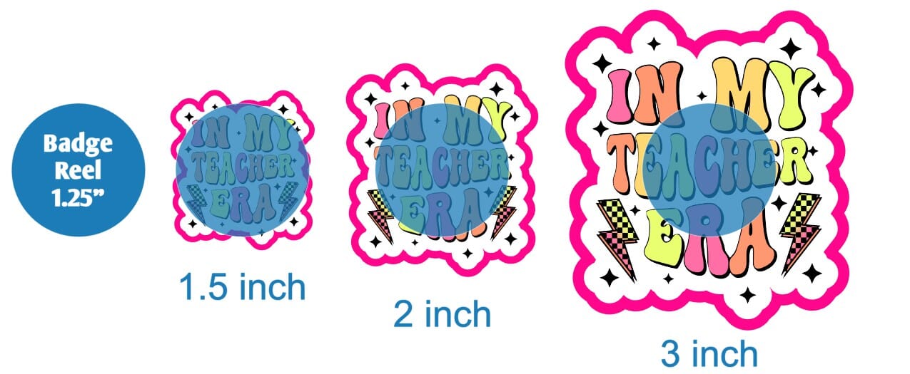 In My Teacher Era Neon - DECAL AND ACRYLIC SHAPE #DA01945