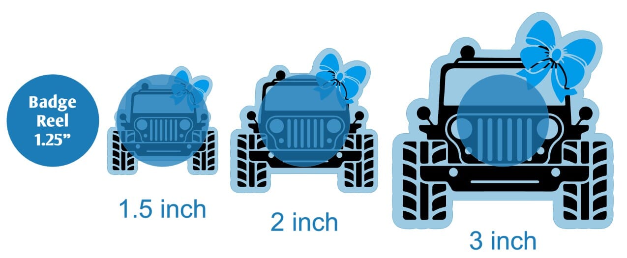 Jeep with Bow - Acrylic Shape #484