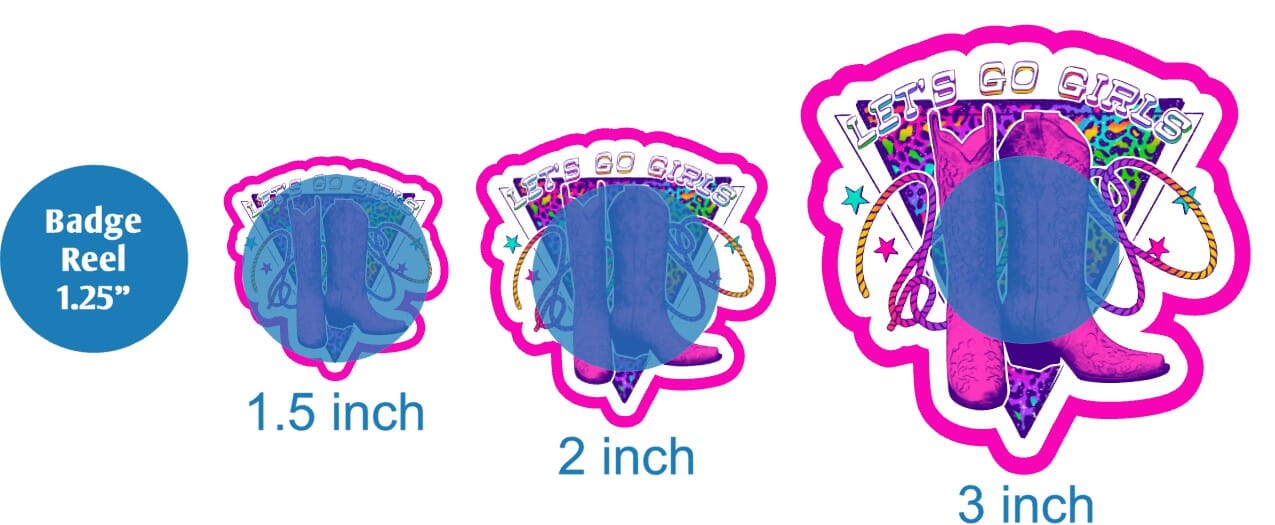 Lets Go Girls Pink Boots - DECAL AND ACRYLIC SHAPE #DA02057