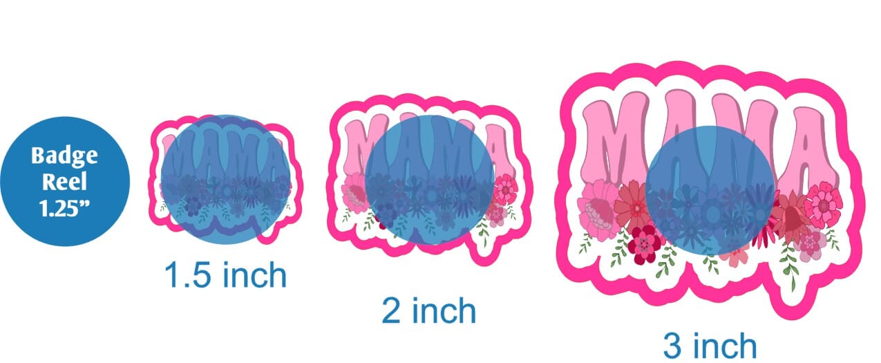 Mama Pink Flowers - DECAL AND ACRYLIC SHAPE #DA01938