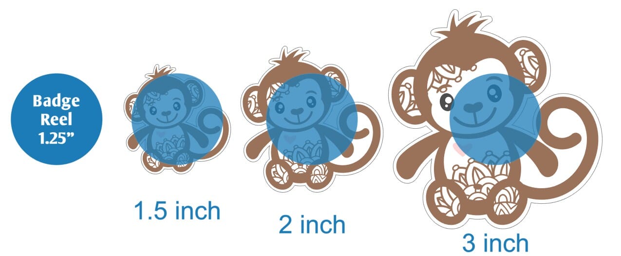 Mandala Monkey - Acrylic Shape #545