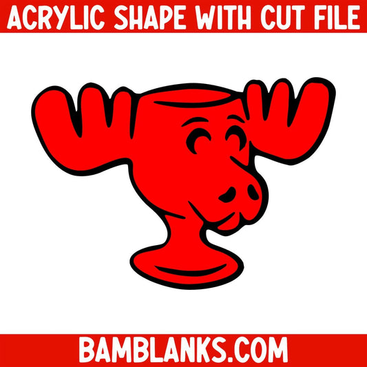 Moose Mug - Acrylic Shape #606