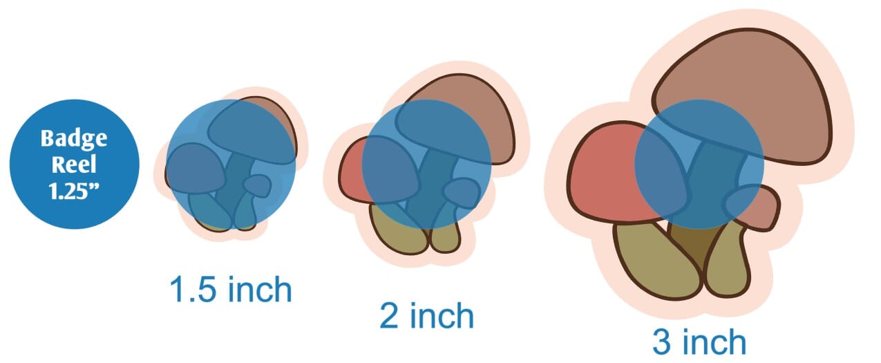 Mushrooms - Acrylic Shape #1947