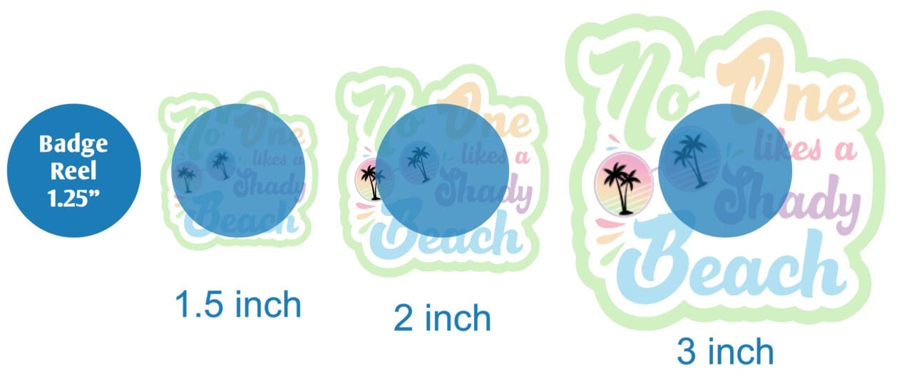 No One Likes A Shady Beach - DECAL AND ACRYLIC SHAPE #DA02038