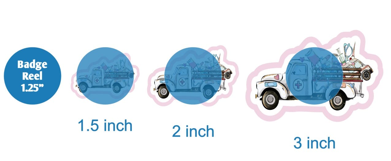 Nurse Truck Side View - DECAL AND ACRYLIC SHAPE #DA01616