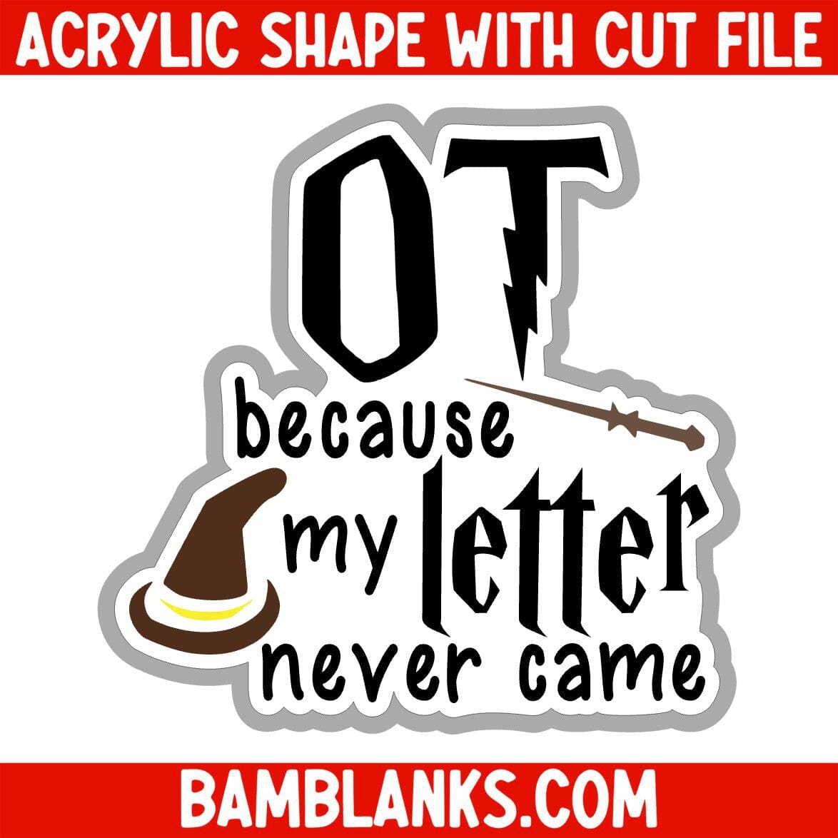 OT Because My Letter Never Came - Acrylic Shape #2510