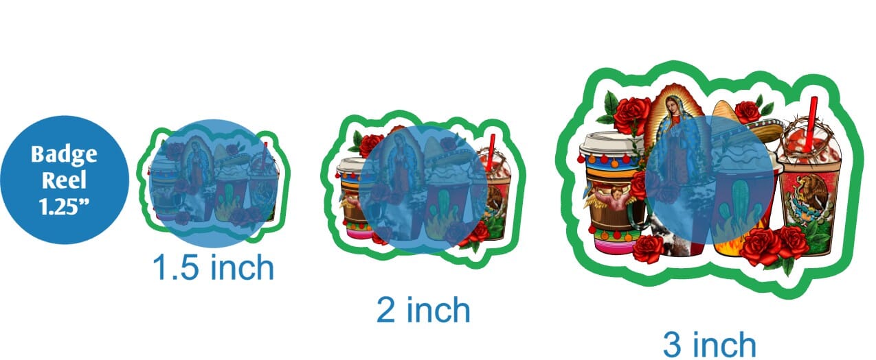 Our Lady of Guadalupe Coffee Cups - DECAL AND ACRYLIC SHAPE #DA02090