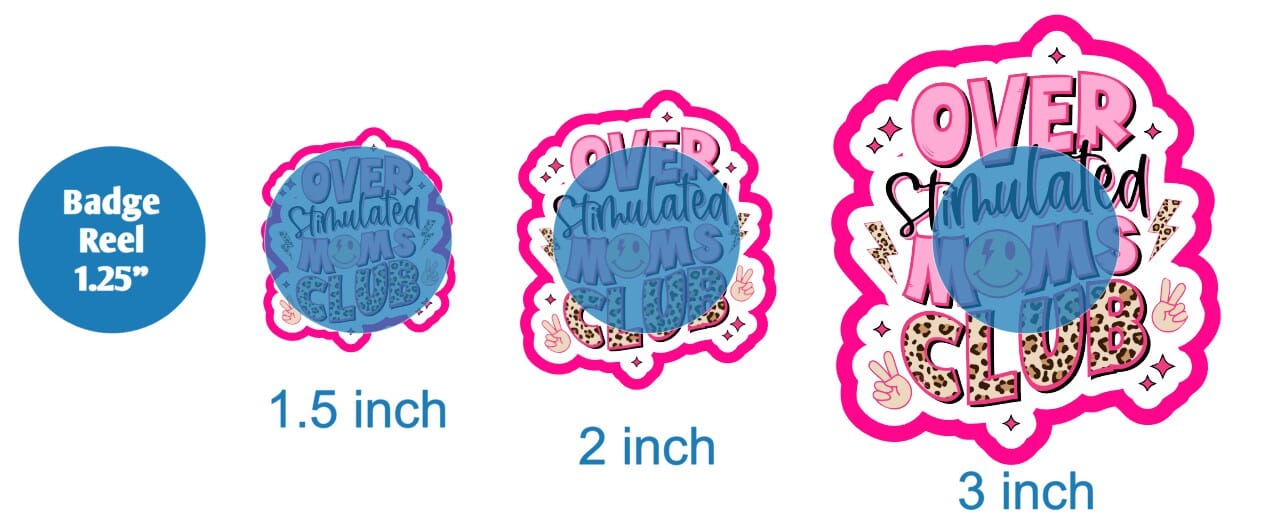 Overstimulated Moms Club - DECAL AND ACRYLIC SHAPE #DA01941