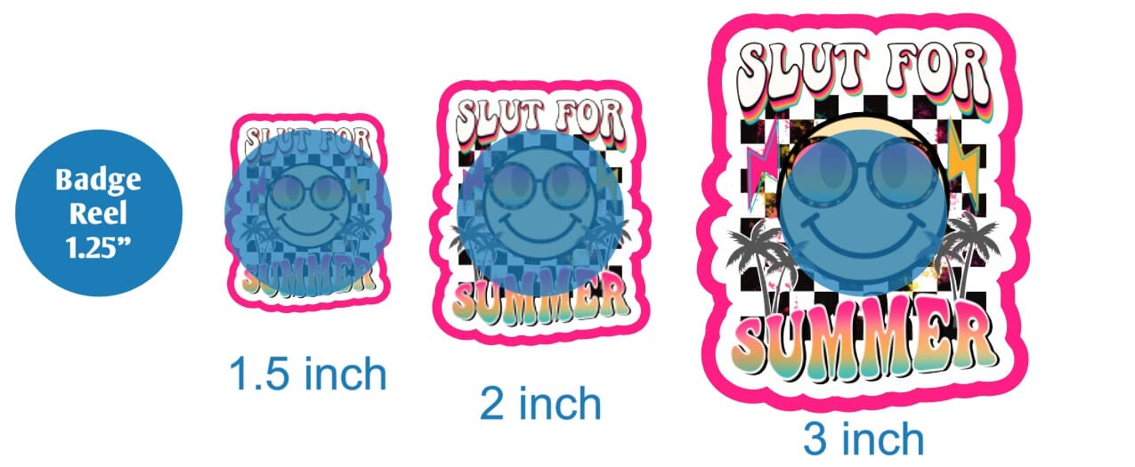 Slut For Summer - DECAL AND ACRYLIC SHAPE #DA02043