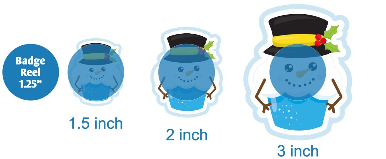 Snowman Cupcake - DECAL AND ACRYLIC SHAPE #DA01623