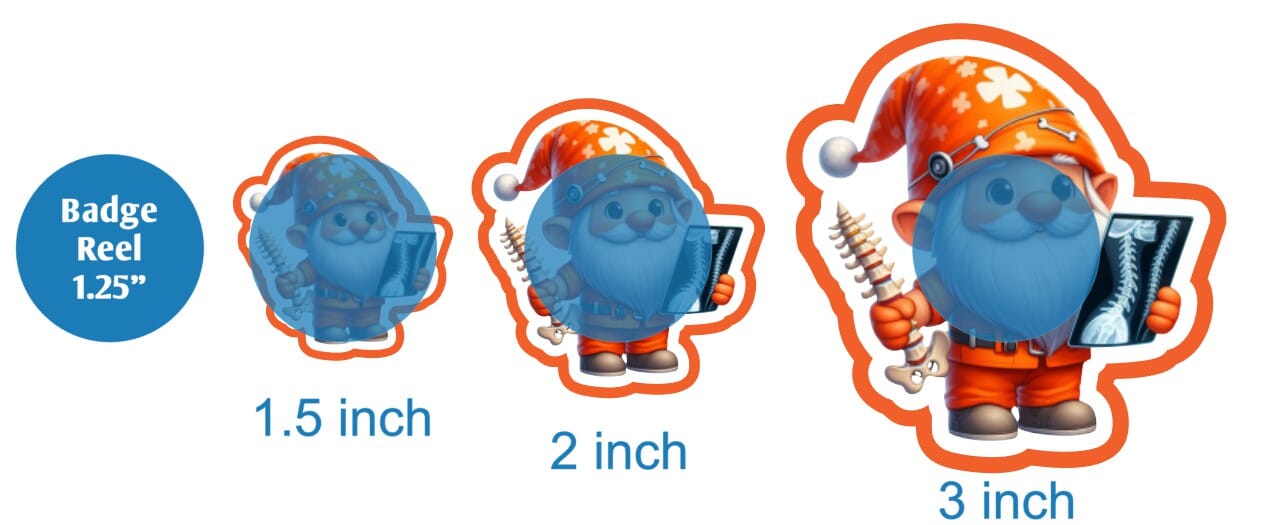 Spine Xray Gnome - DECAL AND ACRYLIC SHAPE #DA02129