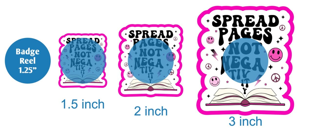 Spread Pages Not Negativity - DECAL AND ACRYLIC SHAPE #DA02103