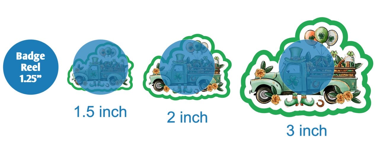 St Patricks Truck Side View - DECAL AND ACRYLIC SHAPE #DA01617