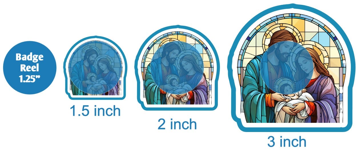 Stained Glass Nativity - DECAL AND ACRYLIC SHAPE #DA01665