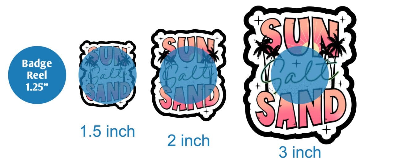 Sun Salt Sand - DECAL AND ACRYLIC SHAPE #DA02042